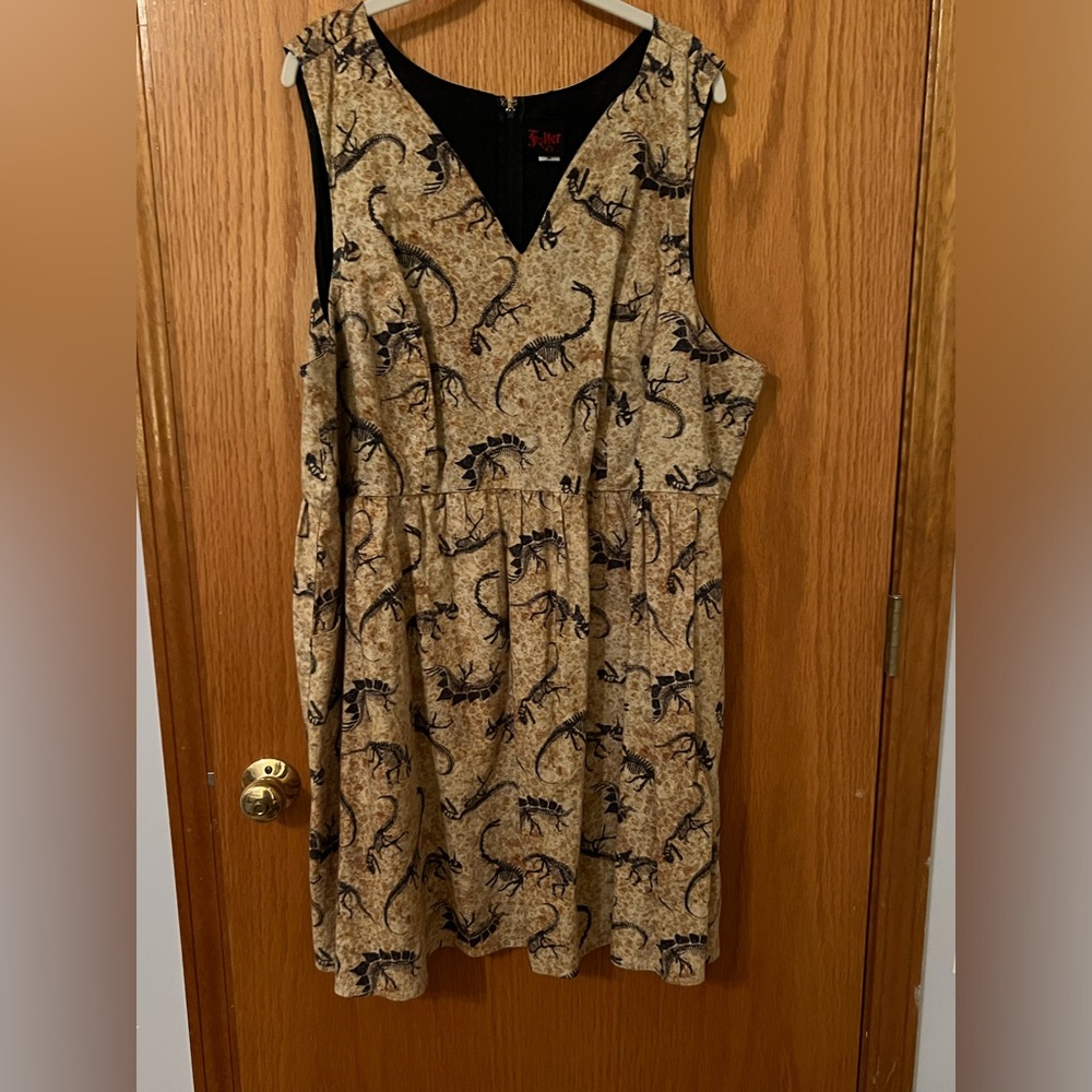Dinosaur Fossil Sleeveless Dress